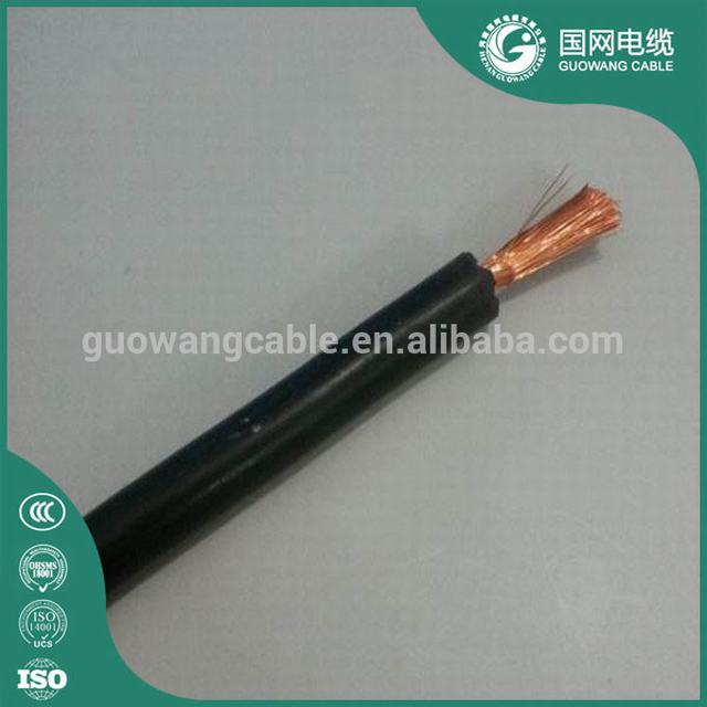 1/0 2/0 3/0 4/0 AWG 50mm2 70mm2 резиновая сварочный кабель в двойной изоляции