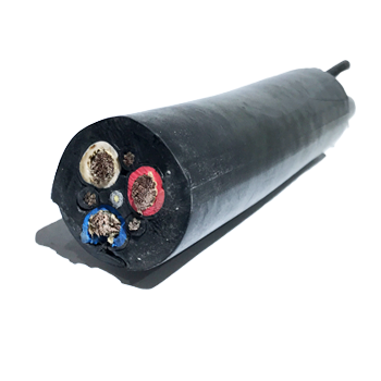 14AWG to 1AWG PVC/Rubber Insulation 3/4 Core 1.5mm2 to 95mm2 Flat Submersible Irrigation Pump Wire/Cable