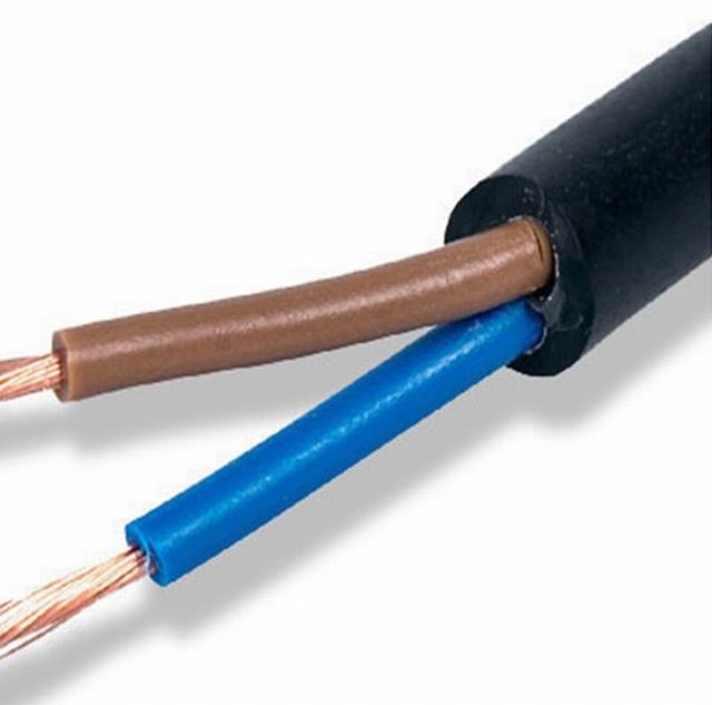 2 Core 1,5 2,5 4 6 10 16 25mm cuadrados H05RN H07RN-F resistencia al fuego de cobre Flexible Cable de goma
