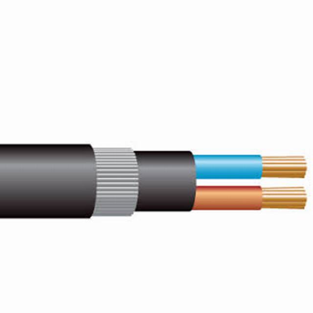 2 core outdoor underground electric cable