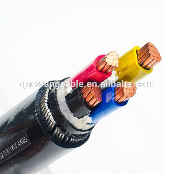 2017 High Quality 0.6/1kv 1, 2, 3, 4, 5, 3+1, 3+2, 4+1Cores Copper Conductor Stranded XLPE Insulation PVC Sheathed Steel Wire A