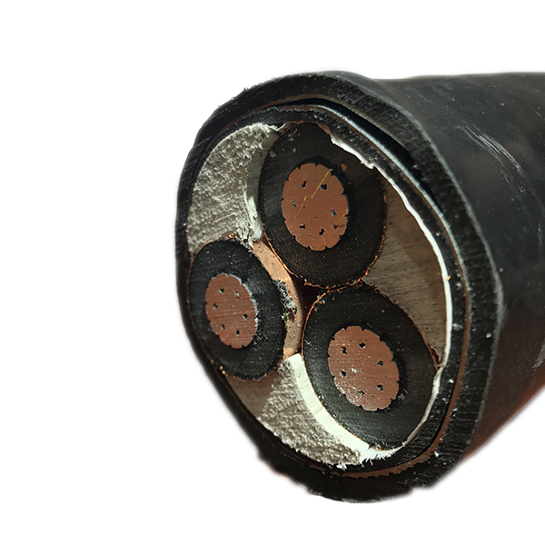 3 コアの銅導体中電圧装甲 XLPE 絶縁電源ケーブル