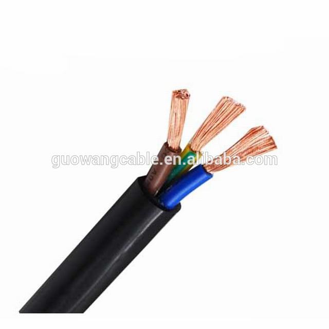 3 hilos de pvc 2,5mm cuadrados cable de alambre Flexible de alambre de cobre Alambre de precio con el estándar IEC