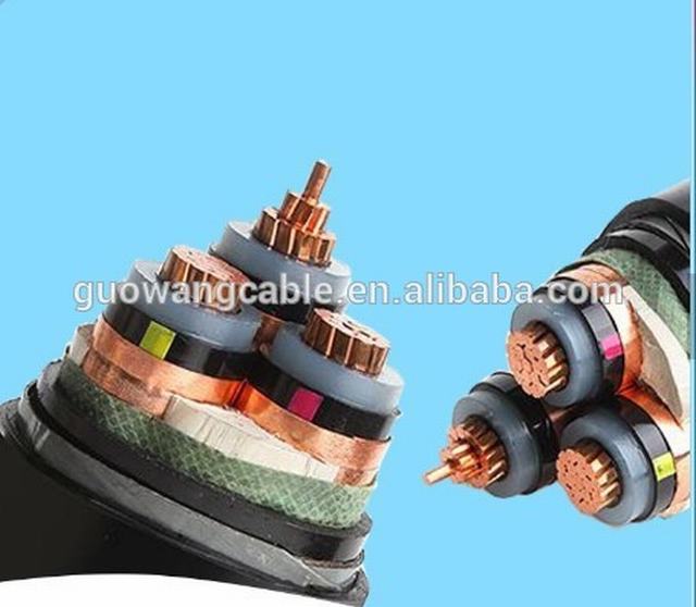 33KV 1x240mm2 XLPE Copper Cable for Electric Power Transmission