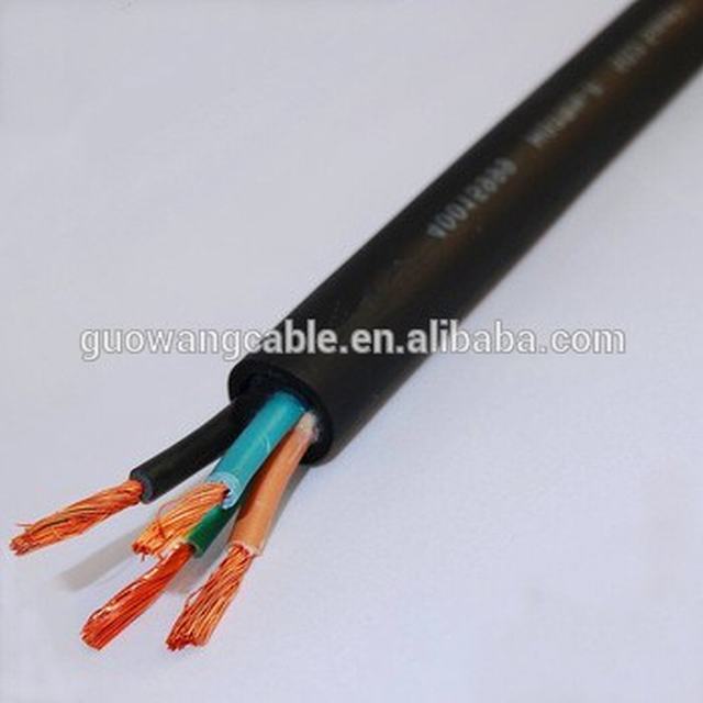 4x6mm2 Flexibele Geleider Rubber Trunking H07RN-F 5G2 5 Kabels