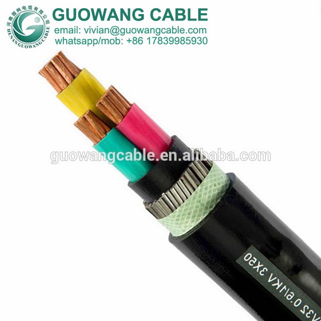 5 Core 2.5mm2 Isolasi XLPE Lapis Baja Kabel Listrik IEC 60502