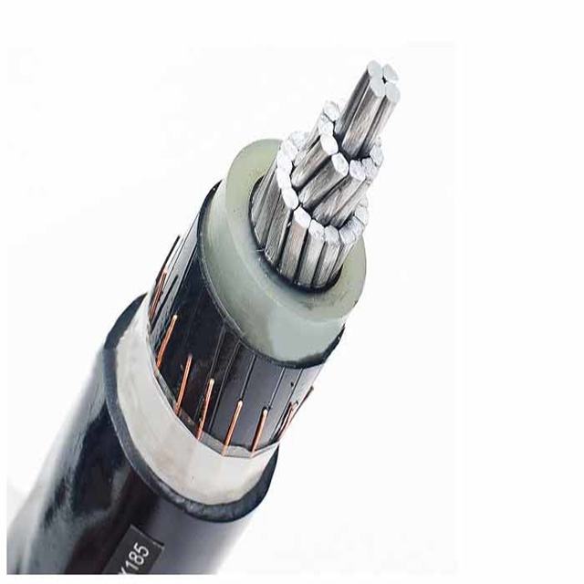 50mm2, 70mm2 conductor de cobre desnudo cable precio por metro 26/35KV 1C, 3C Cu/XLPE SWA para cable de alimentación subterránea