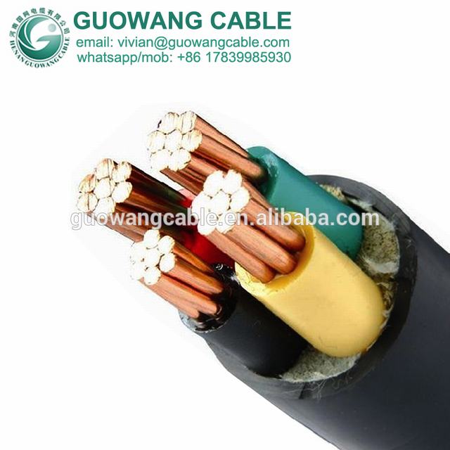 600/1000V High Tension Power Cable Underground Cable And Wire 25mm x 4 core