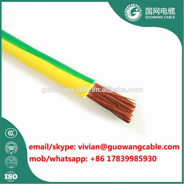 600/1000V PVC Sheath Ground Cable Y/G IEC 60228 Earthing Wire 120 sq mm
