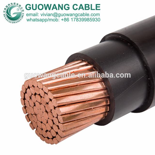 600 1000 V solo núcleo 185 mm2 Cu/XLPE/PVC cable de alimentación fabricantes Nigeria