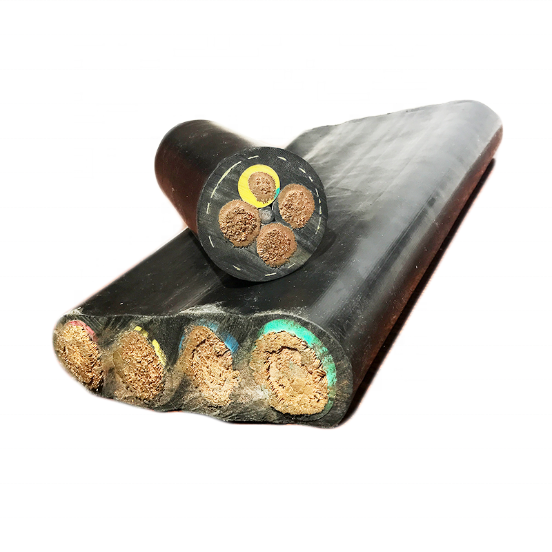 70 Mm 4 Core PVC Dilapisi Datar Kabel Speaker Pompa Air Kabel Kabel
