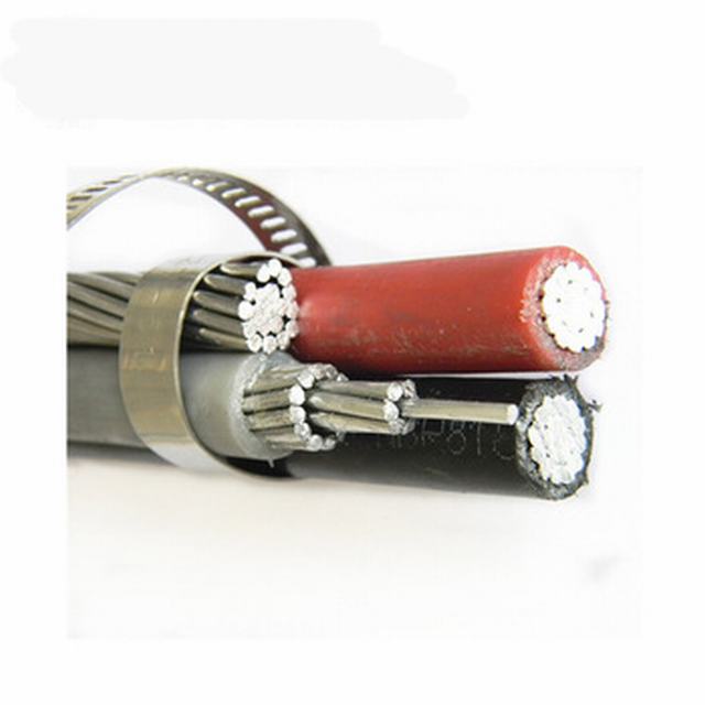 Воздушные изолированные кабели номинального напряжения до и 1кВ сервисный концентрический кабель алюминиевый проводник