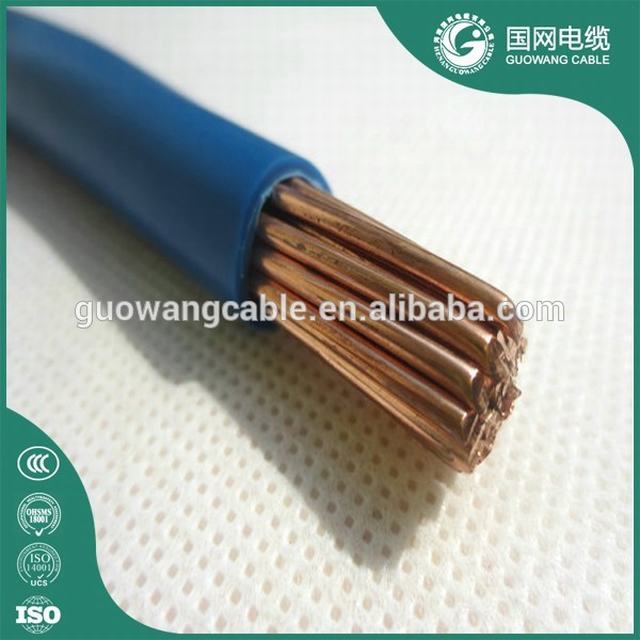 American Standard Copper Conductor 6AWG 8AWG 10AWG THW TW THWN PVC Insulated Electric Wire