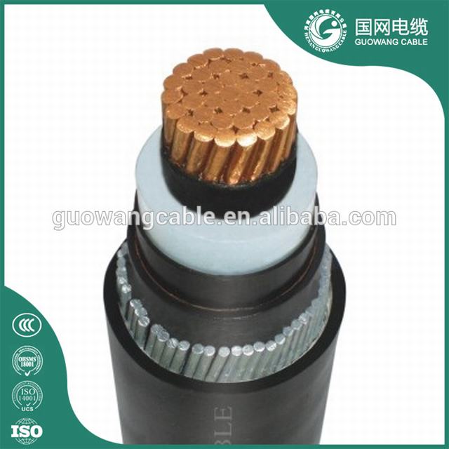 Cable 1CX70SQMM 30KV CU STRANDED COMPACTED CONDUCTOR XLPE INSUL CU TAPE SCREEN PVC OUTER SHEATH POWER CABLE multi strand single