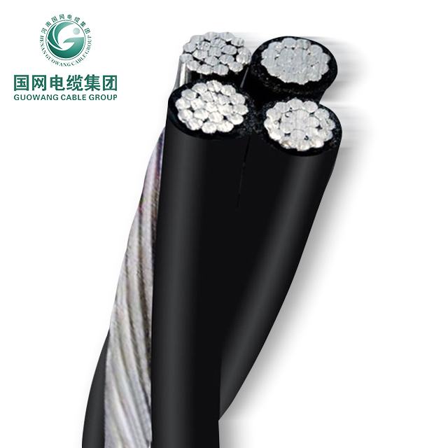China por mayor transmisión de alta tensión utilizado XLPE aluminio trenzado cable ABC