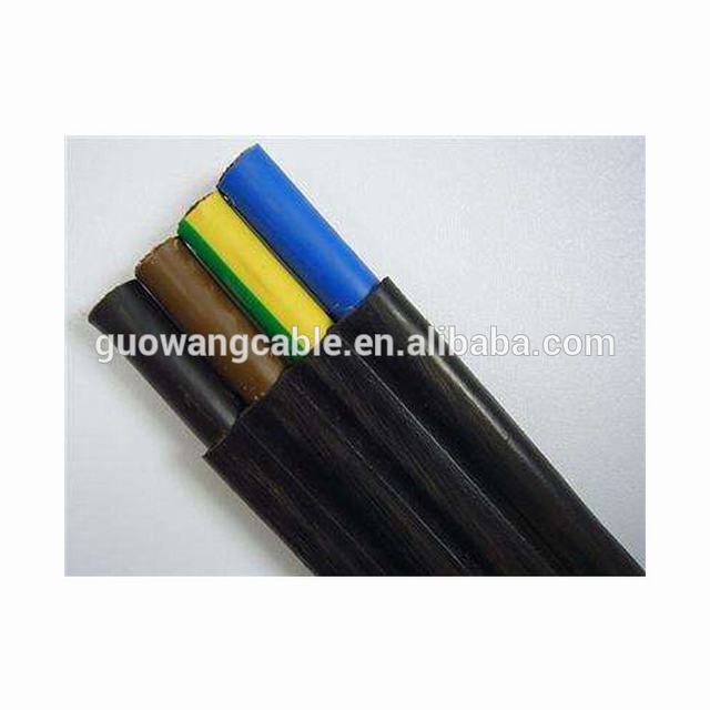 Proveedor Chino de goma de silicona de resistencia al calor aislamiento de alambre 3 Core 4mm2 Flexible de PVC Cable de alimentación