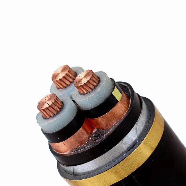 Copper 8.7/15KV XLPE insulated PVC sheathed electric power wire cable