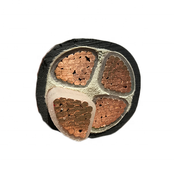 Copper conductor XLPE insulation CU/XLPE/PVC, YJV 3.6/6kV power cable underground cable