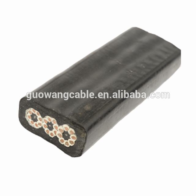 Aufzug wasser-beweis tauch pumpe einzigen core drei kerne flache flexible kupfer gummi kabel