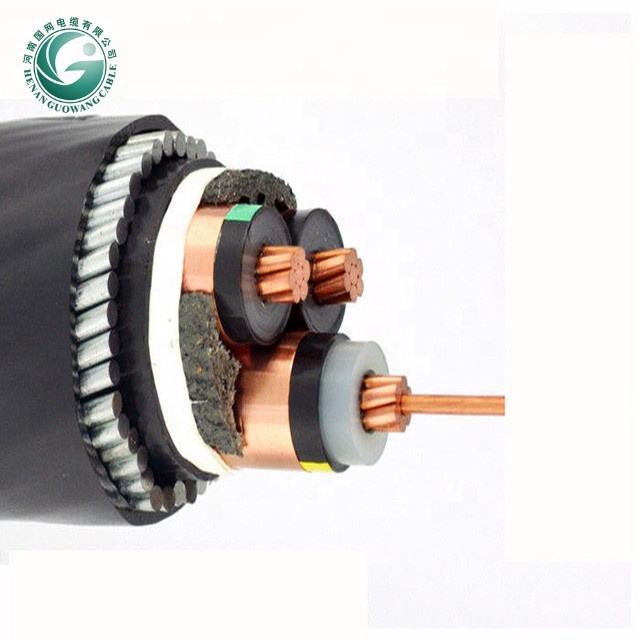 Factory price 35 kv electrical power cable wire  with steel Armoured