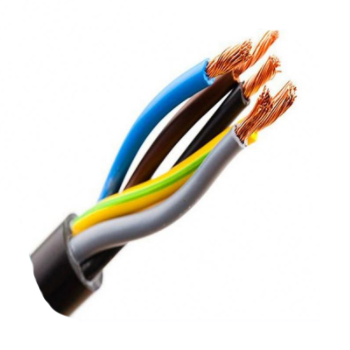 Flexible Submersible PVC/Rubber Cable 6 AWG 3 Cores 4 Core Pump Cable 450/750V Flat Cable