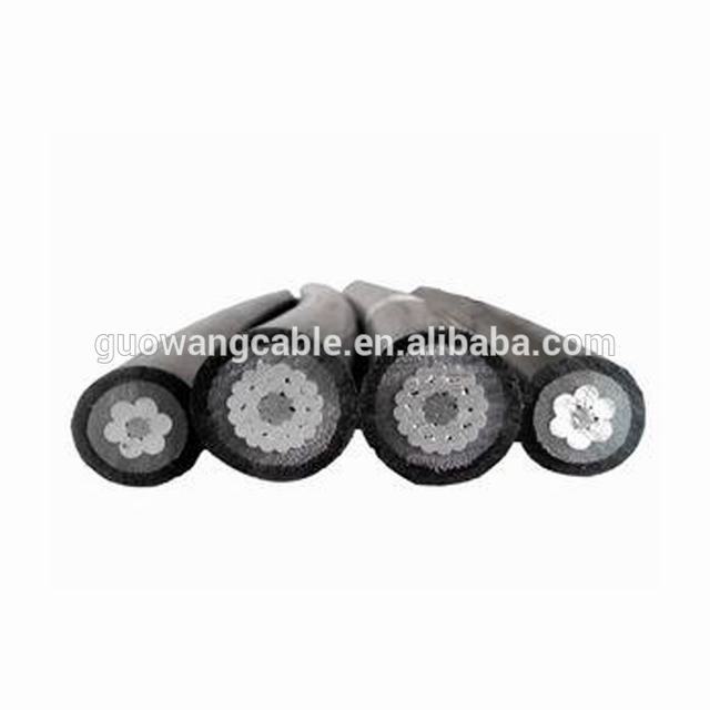 Four core abc cable for line transmission and transformission (aerial bundle cable)