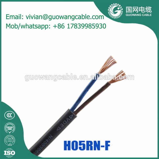 H05RN-F 2G 0.75mm nitrilo butadieno cable aislado 300/500 V