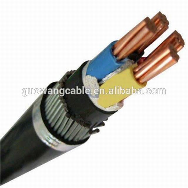 Câble d'alimentation 4 cœurs pour le câblage électrique OEM CU/XLPE/PVC Câble Électrique