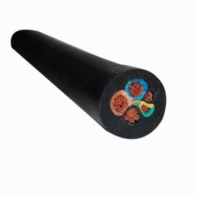 Flexible electric cable power copper rubber insulated 3 core 4mm electric cable