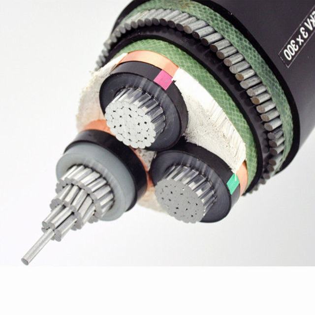 35KV 4/0AWG copper or aluminum conductor material power cable work with high temperature