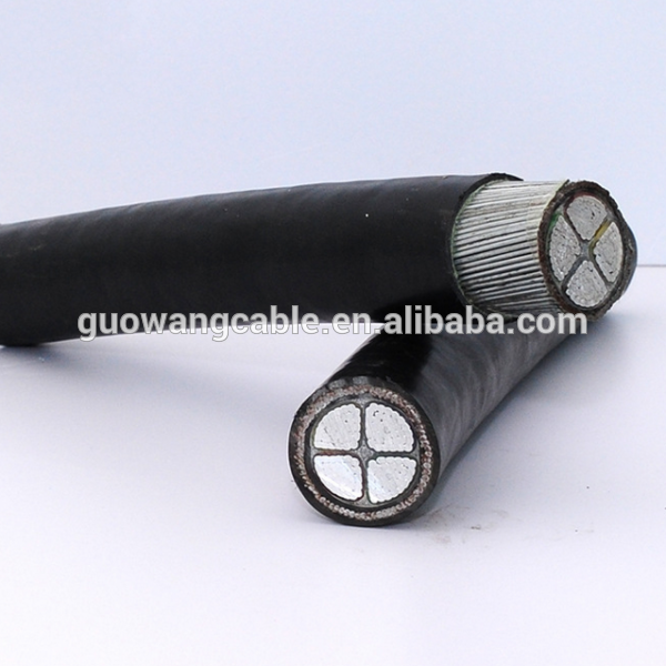 10kV 11kV noyau en acier de fil de cuivre en aluminium toronné câble aérien isolé par XLPE isolé câble d'alimentation