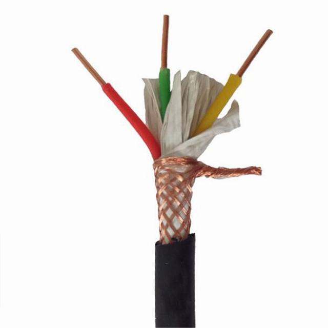 Flexible copper conductor 4C1.5 rated voltage 450 /750V PVC insulated copper wire braided shield CWS PVC sheath control cable