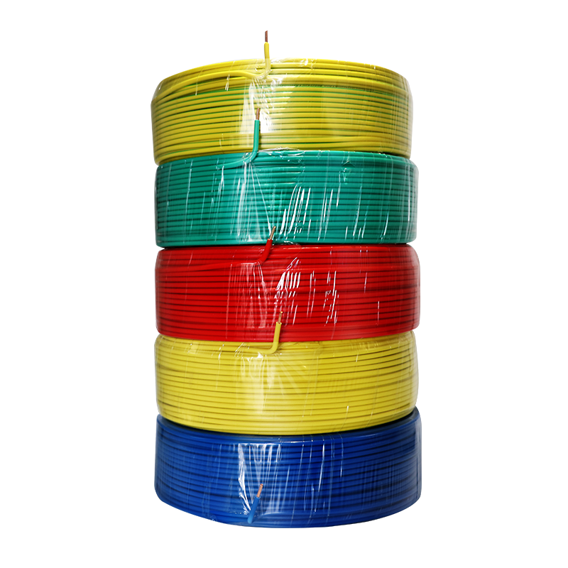Electrical house wiring flexible single solid copper conductor AWG size Custom PVC insulated electric wire