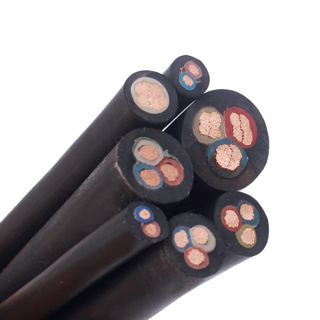HO7RNF Rubber Cable with Plain Annealed Copper Wire for Submersible Pumps,Submersible Deep Well Pump Cable