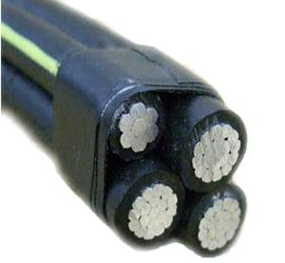 低電圧高電圧 aluimum 導体 pvc/xlpe/pe 絶縁オーバーヘッド空中同梱ケーブル abc ケーブル