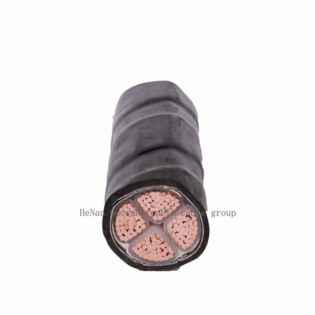 0.6/1KV PVC insulated PVC sheath steel tape armoured  fire safe power cable low voltage
