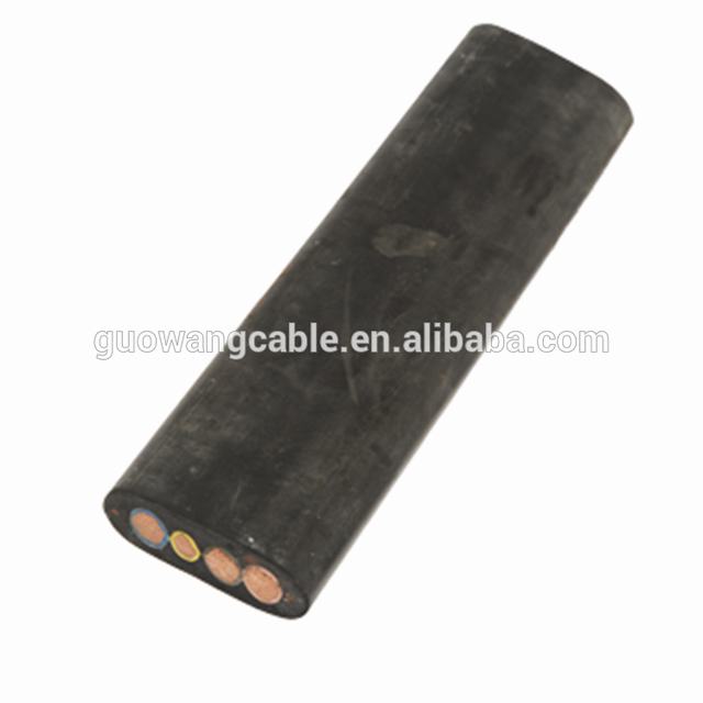 Flat copper conductor rubber sheathed flexible mining rubber cable price list