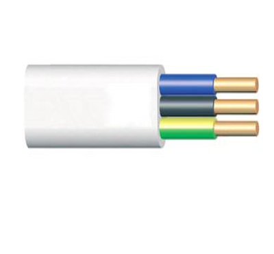 Electrodomésticos cobre Core aislamiento de PVC alambre plano bvvb cable eléctrico 300/500 V 2*6mm2