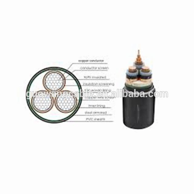 LV 3 Core Non-armoured & Armoured XLPE Insulated Copper Power Cable