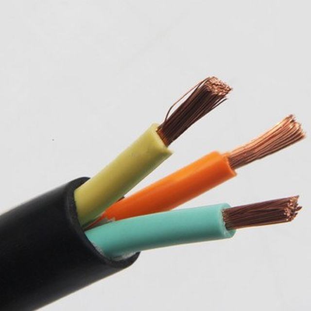 Low Voltage H07RN-F Rubber Insulated 3 core 1.5mm2 Flexible Wire Cable