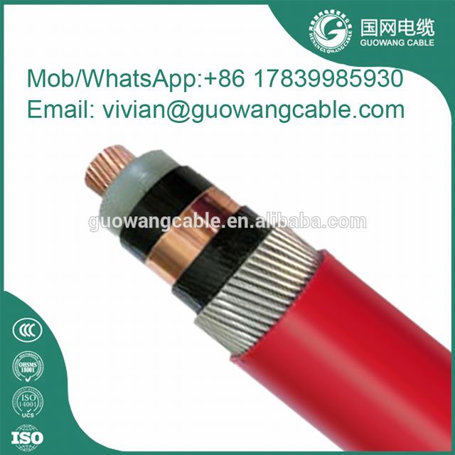 Medium Voltage Single Core XLPE Insulated Copper Tape Screened Aluminium Wire Armoured PVC Sheathed Power Cable 1x240 mm N2XSRY