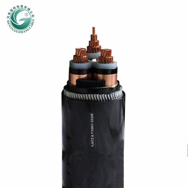 PVC Coated Electrical Copper Wire Underground Power Cable Outdoor