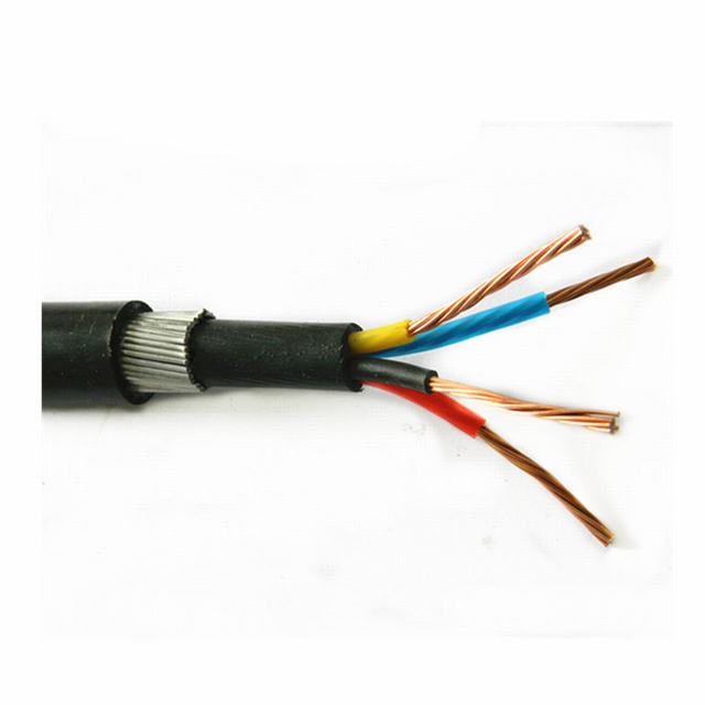 ПВХ электрической силовой кабель прочный подземных алюминиевый проводник ПВХ оболочке бронированный кабель питания