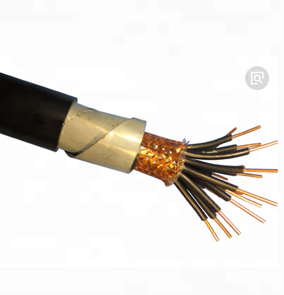 PVC Berselubung Kontrol Fleksibel Kabel, Konduktor Tembaga, XLPE Terisolasi, Mengepang Terlindung
