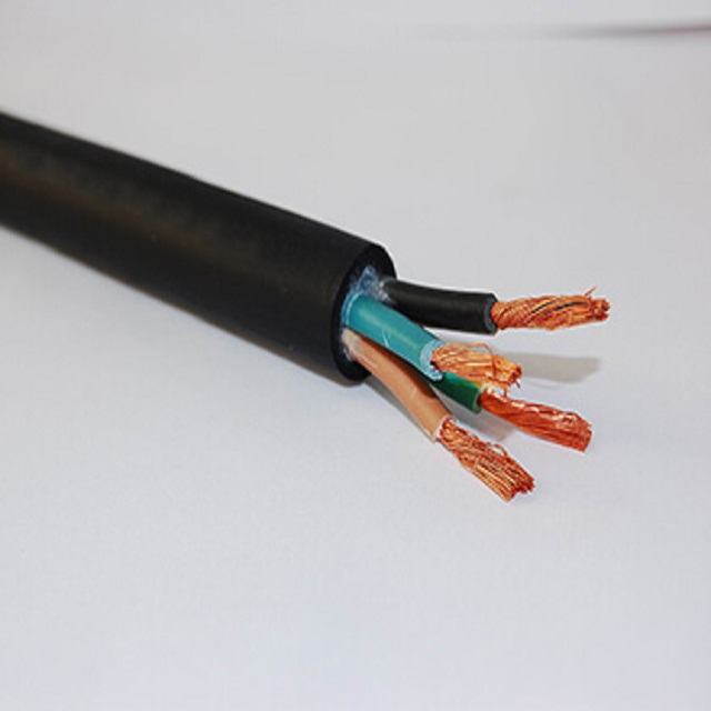 Rubber Cable For Electric Machine Three Cores Tough Rubber Sheathed Flexible Cable With Specification Of 3x25mm2 Awg H07rn-F Cab