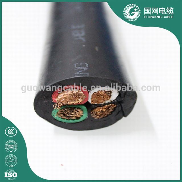 Aislados con goma 4 Core 1.5Mm2 2.5mm 4mm 6Sq mm HO5RN-F H07RN-F 4 Core cable flexible de goma