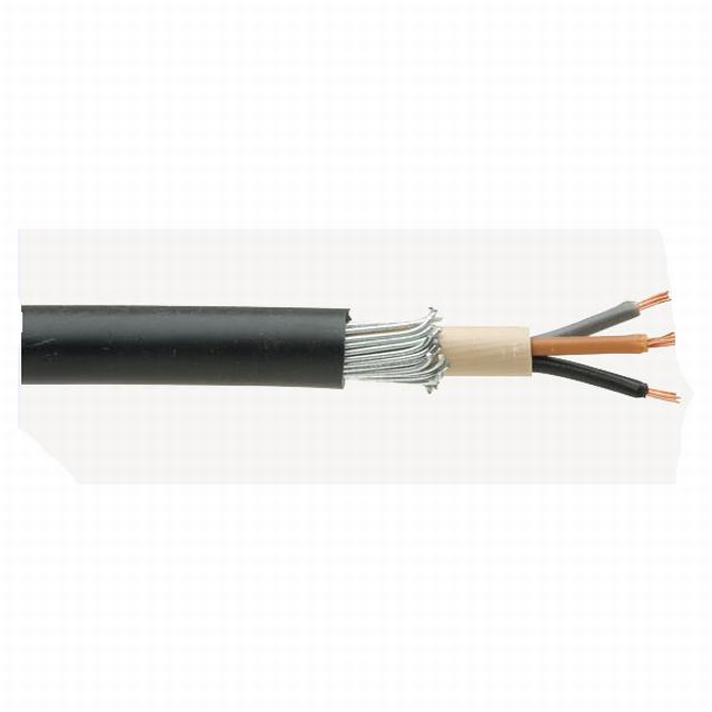 Staaldraad Gepantserde Kabel 0.6/1kv 2 + GND 3x4mm2