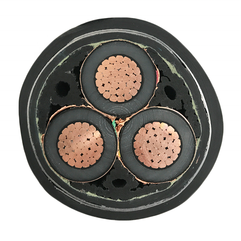 Steel Wire Armoured Electrical Cable 3 Phase Copper Wire Screen XLPE 15kv 33kV Medium Voltage Power Cable