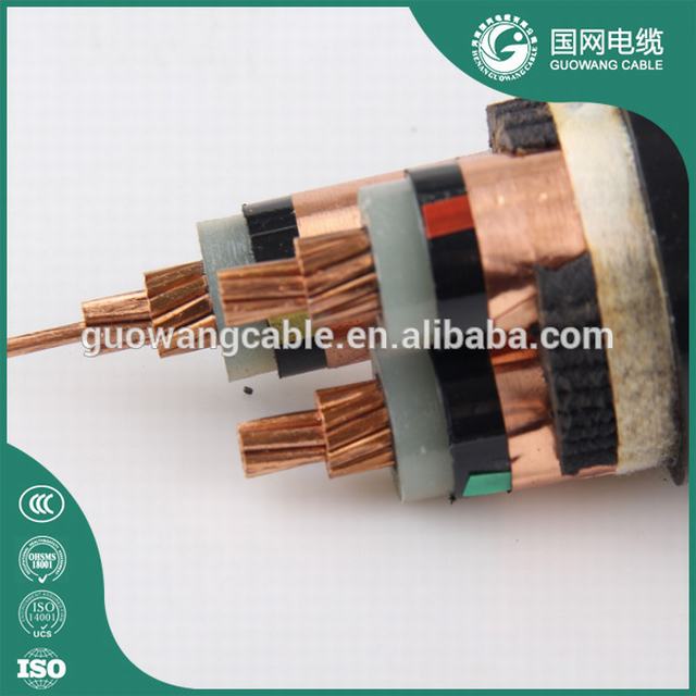 Underground 11kv high voltage XLPE insulated power cable