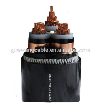 Souterrain XLPE Isolés 0.6/1kv 4 Conducteurs En Aluminium Câbles D'alimentation